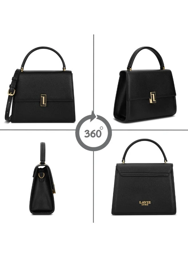 Lavie  Luxe Women's Duo Ipsy Satchel (Black)  | Best Price UAE